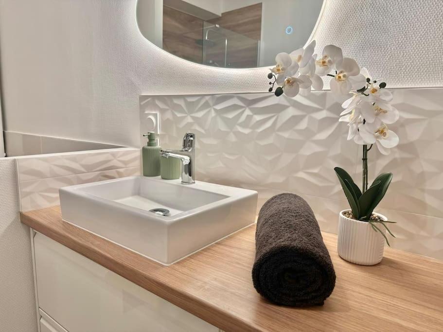 شقة L'Orchidee - Netflix - Wi-Fi - Proche Centre تروي المظهر الخارجي الصورة